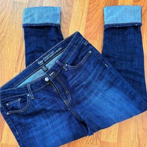 Gap Women's Straight Cuff Dark Blue Jeans